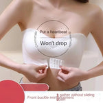 Summer Ice Silk No Trace Strapless Underwear Women Small Chest Gathering Non-slip Not Drop Breast Invisible Bra Cover Wipe Chest