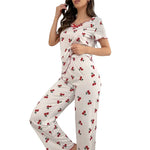 New Women's Home Clothes Printed Pajamas Short Sleeves Cute Sweet Casual Summer Sexy Thin Sleepers Postpartum Clothes Hot Y2K
