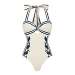 Sexy One Piece Swimsuit With Cover Up Hollow Swimwear Women Off Shoulder Swim Suits Patchwork Bathsuit Belt Bodysuit Beachwear