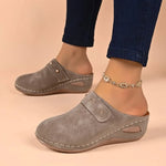 2026 Women Summer Lightweight Wedge Heel Mules Slippers Woman Plus Size Thick Sole Outdoor Sandals