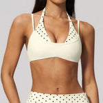 Sexy Striped Yoga Bra Women's Breathable Shockproof Fitness Sports Underwear Running Push Up Tank Top Female Gym Sports Yoga Top