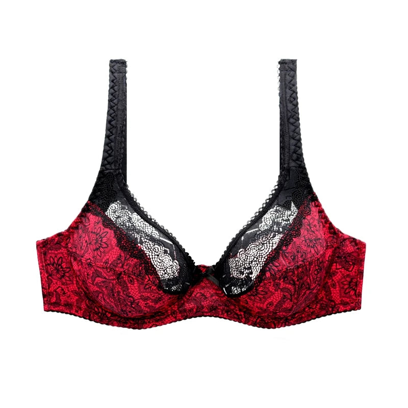 Beauwear Summer Ultra Thin Plus Size Minimizer Bras for Women Unlined Underwear C D DD E 38/85 40/90 42/95 44/100 46/105 48/110