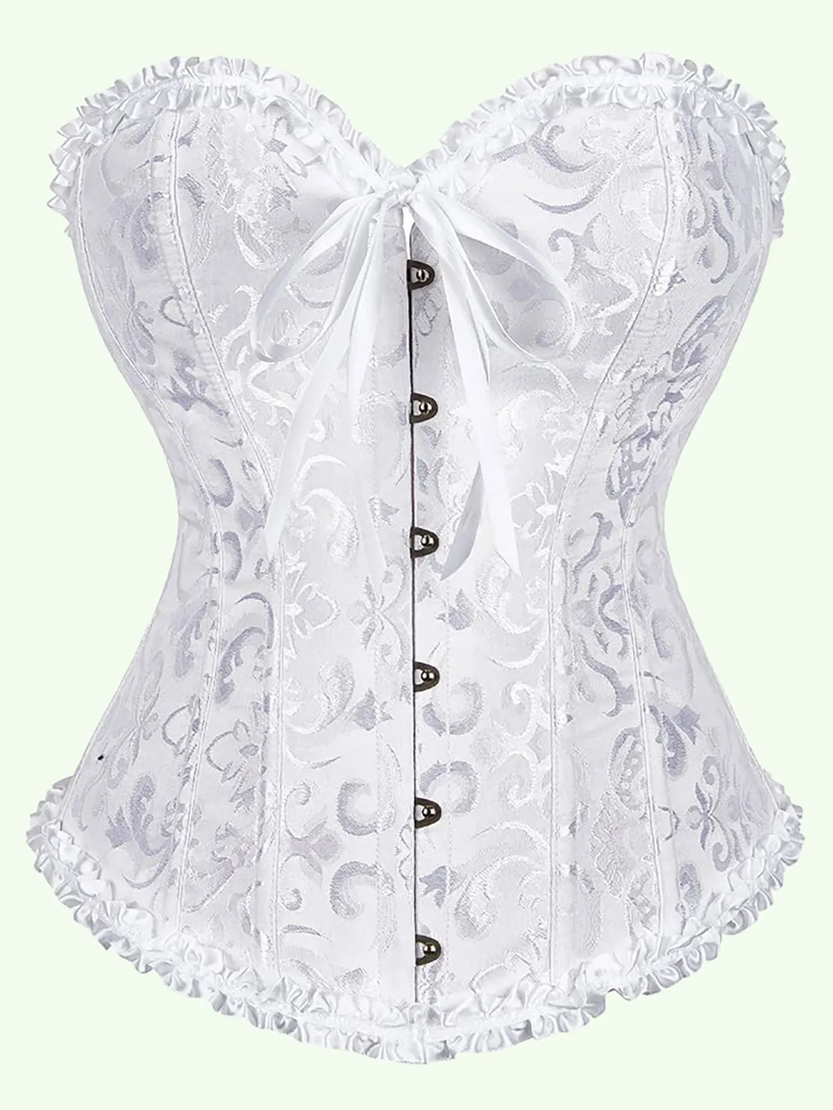 Women's Lace-up Sexy Floral Underwire Bodycon Bra, Court Style Tight-fitting Underwear, Fashionable Embellished Shaping Bra