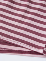 Women's Summer Striped Short Outfits Casual Stylish Short Sleeve Tee Tops and Shorts 2 Pcs Sets Daily Casual Sporty Loungewear