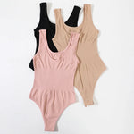 Women Non-wire Bra And Panties Set Seamless Underwear Lingerie Set Tummy Control Shapewear Slimming Thong Female Jumpsuit