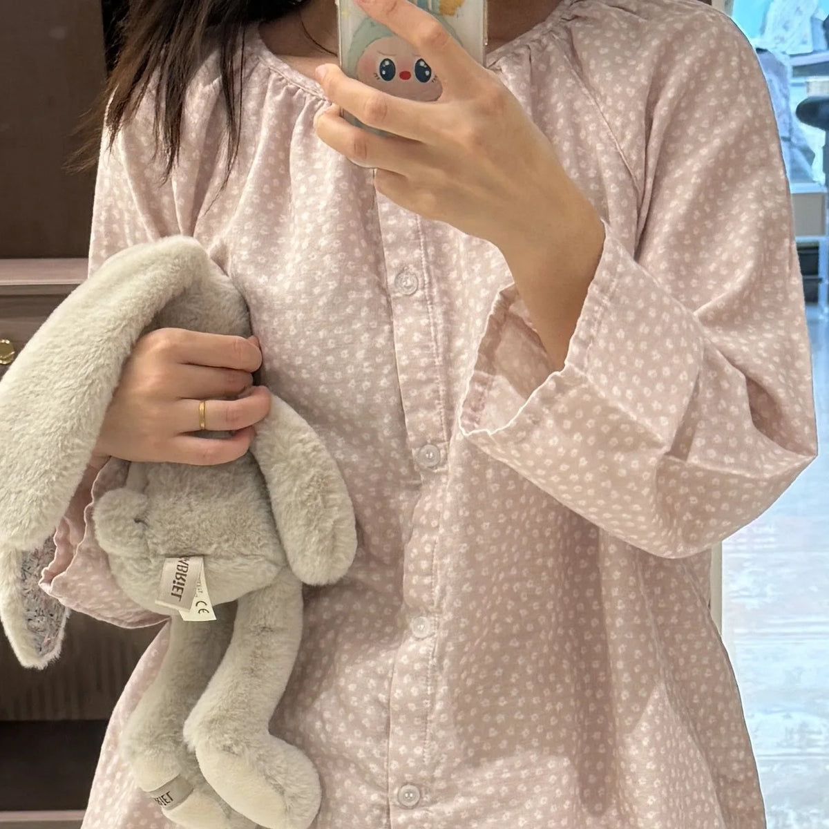 Women's Pajama 2 Piece Set Spring/Autumn Long Sleeve Sleepwear Cartoon Print Women's Pajamas Soft Homewear 100% Cotton 2026