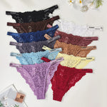 11pcs/Pack Multi Color Sexy Floral Women's Panties Breathable Comfor Female Underpants Lingerie Elegant Lady Briefs Underwear