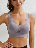 S-5XL Seamless Bras For Women Hollow Underwaer Wireless No Pads Crop Tops Female Sexy Lingerie Soft Sports Camisole