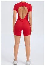 Short Jumpsuit Gym Clothes For Women Sportswear Fitness Overalls Backless Scrunch Booty Yoga Suit Sports Set Outfit