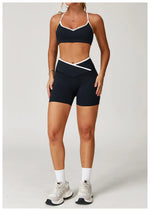 Sportswear Woman Gym Sports Bra Shorts Leggings 2 Piece Set Workout Naked Feeling Seamless Female Fitness Clothing Tracksuits