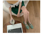 Women Rome Sandals Cut-out Gladiator Style Summer Shoes Soft PVC Peep Toe Girls Student Street Outdoor Sandals