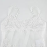 FDYOUI Sexy Lace Patchwork Mesh Long Dress Women Spaghetti Strap See-through Evening Party Dresses White Black Night Club Outfit