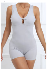 Padded Jumpsuit Sport Women Yoga Bodysuit Fitness Wear Gym Sportswear High Elastic Workout Running Clothes