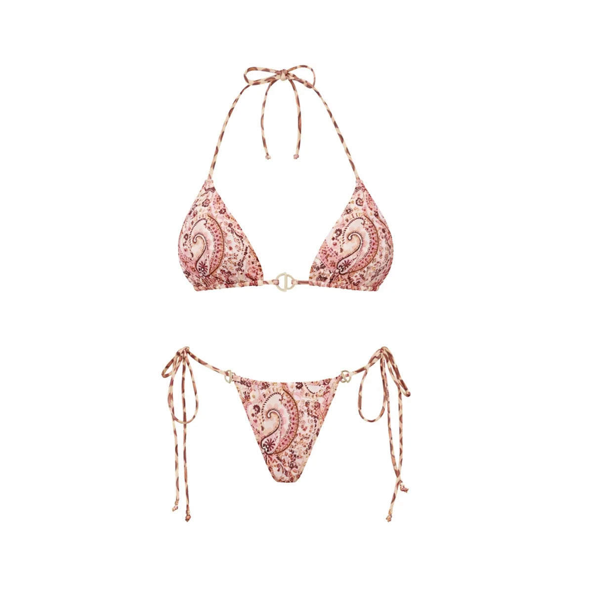 2026 3Pcs Bandeau Biquini Women Sexy Bikini Women Swimsuit Printed Swimwear Female Swim Suit Mini Skirt Bathingsuit Beachwear