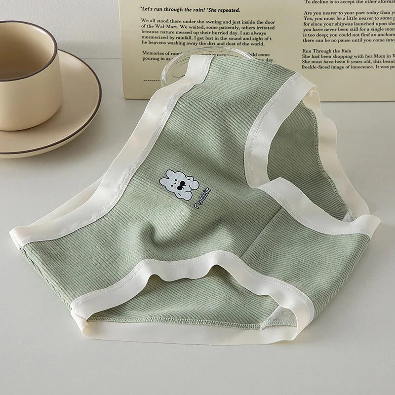 Woman Briefs Cotton Cartoon Printed Comfort Panties Female Underwear Triangle Pants Female Panties Solid Underwear