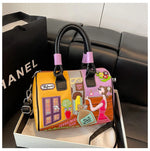 PU New Personality Stylish Shoulder Bags Design Patchwork Zipper 2025 Hot Sale Women's Bags Retro High Quality Women's Bags