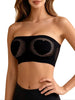 Women Strapless Sexy Bra Heart Hollow Out Seamless Bandeau Wireless Unlined Sexy Lingerie Top