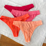 Low Waist Sexy Thong Women Panties G String Seamless Panties Underwear Sports Candy Color Yoga Girls Briefs Femlae Lingerie