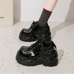 2026 Chunky Platform Punk Sneakers Women Belt Decor Lace Up Thick Bottom Vulcanized Shoes Woman Heighten Rivets Goth Shoes Mujer