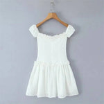 Summer 2026 Sexy Strapless Dress For Women Waist-cinching With Ruffled Trim And Embroidery Mini Skirt Pure Desire Beautiful T0DT