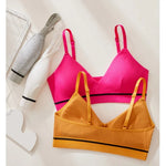 Women Bra Wire Free Cotton Bras Female Seamless Underwear Solid Color Lingerie Girls Breathable Sexy Bralette