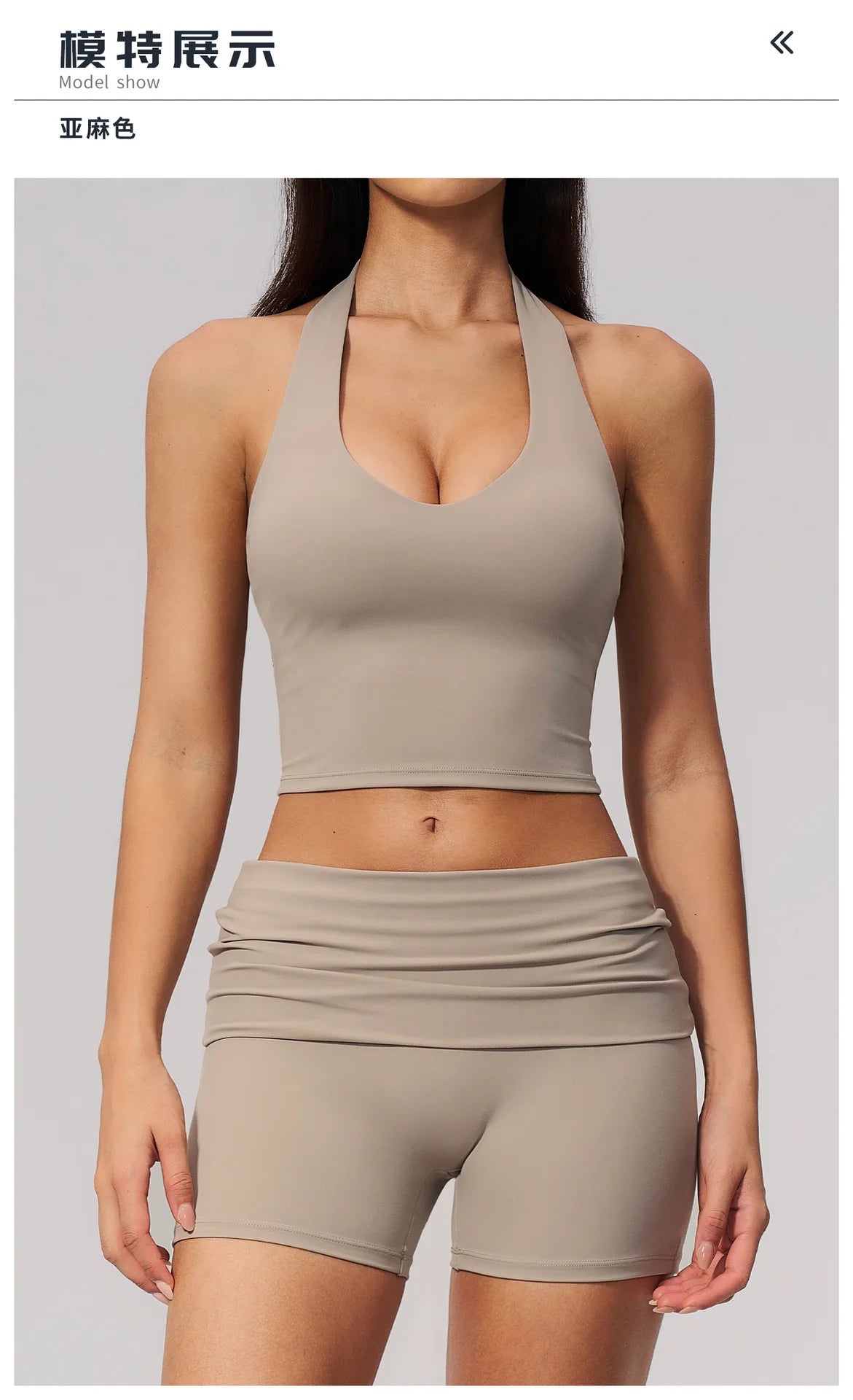 2PCS Yoga Set Women V-neck Cross Neck Shock-absorbing Sports Vest Workout Pleate Flip High Waist Shorts Gym Runing Fitness Suits