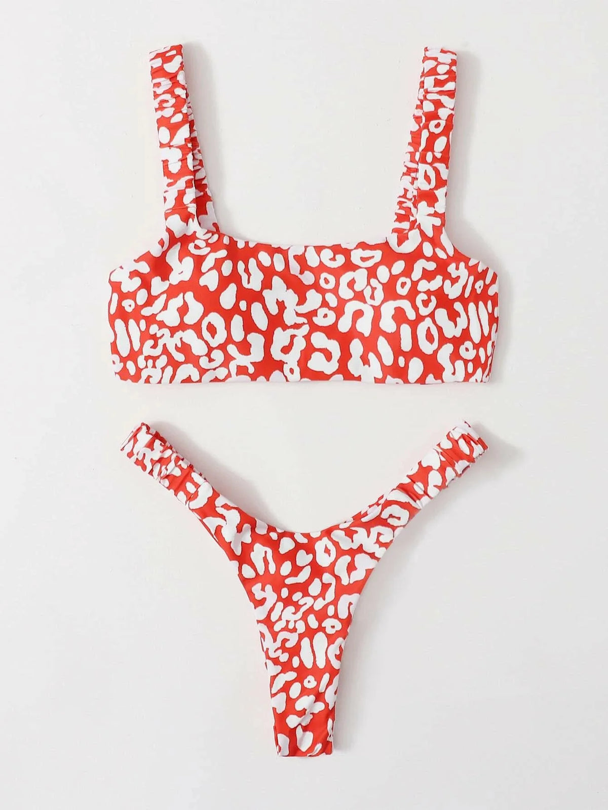 sexy micro bikini 2026 women orange leopard print push up padded thong swimsuit female cut out bathing suit swimwear biquini