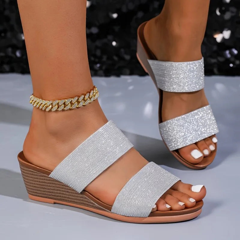 2026 Summer High Quality New Fashion Casual Platform WedgeHigh Quality New Fashion slippers women
