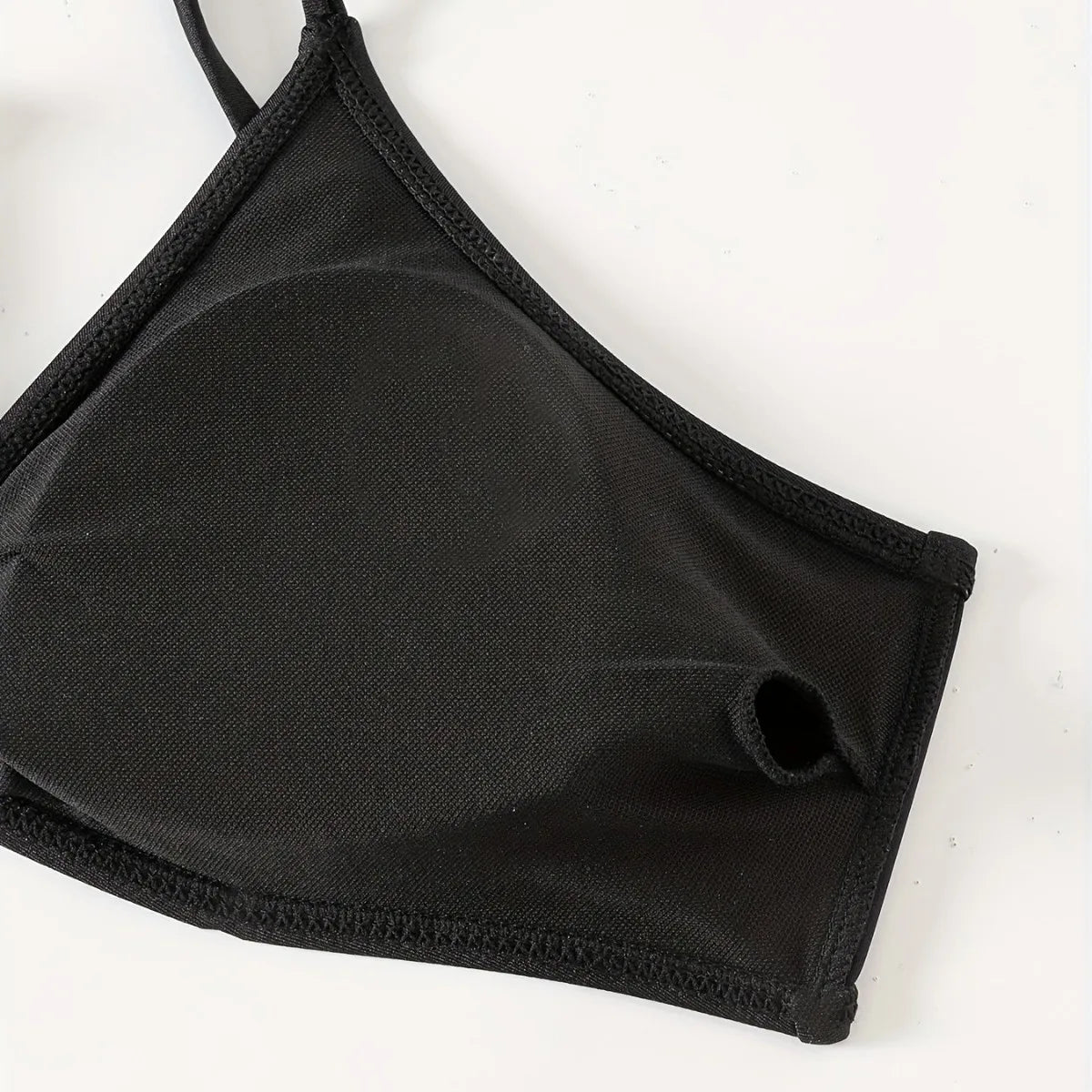 New 3 Pieces Halter Triangle Thong Bikini Set Swimsuit Women Black Swimwear with Sarong Skirts Dress Beach Wear Bathing Suits