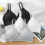 Push-Up Bras For Women Non-wire Brassiere V-neck Underwear 3/4 Cup Padded Lingerie Female Comfort Intimates