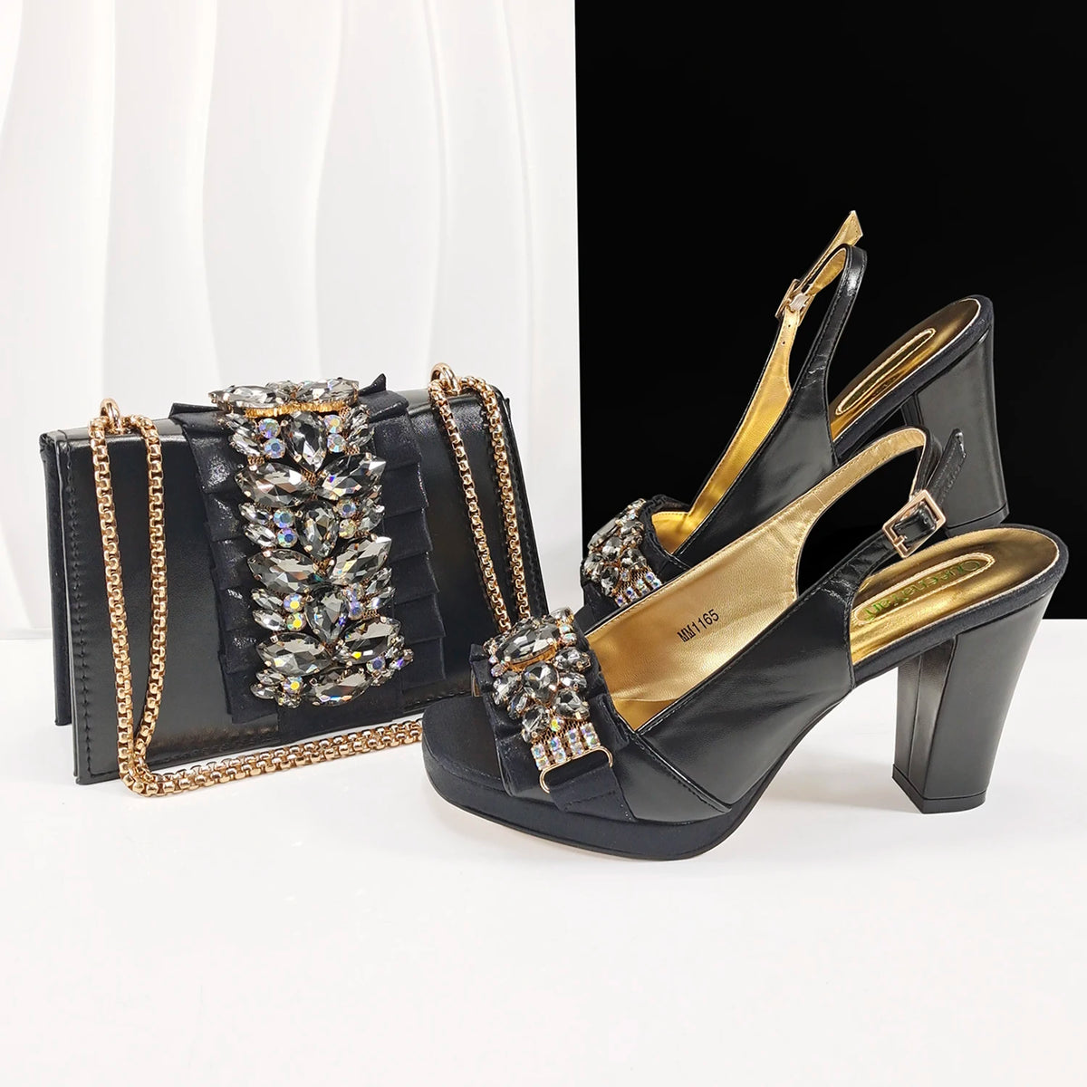 doershowLastest Italian Design Fashion Style Ladies Shoes with Matching Bag Set 2025 Nigerian Shoes and Bag Set HFG1-2