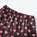 Summer Women’s Satin Lace Hem Shorts Elastic Waist Loose Fit Wide Leg Short Pants Casual Lounge Bottoms Solid Color