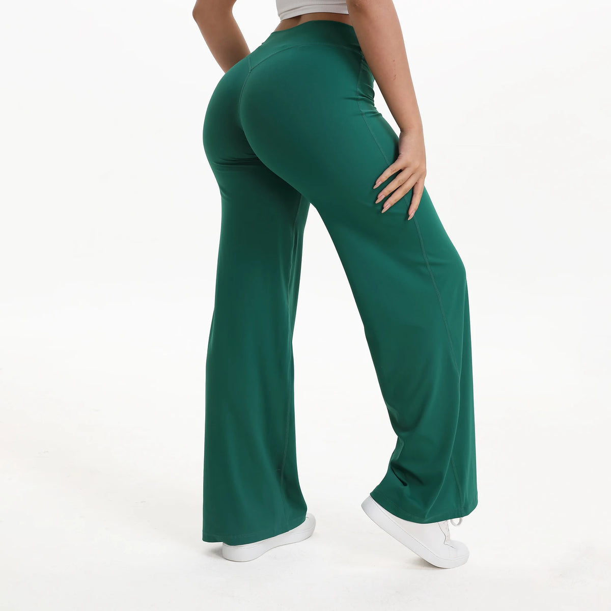 NCLAGEN Naked Feel Straight-leg Pants Gym Clothes Woman Sportswear Fitness Workout Leggings Yoga Softmotion Wide-leg Trousers