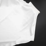 Trendix White Asymmetrical Cover Up For Women Fashion Ruffle Hem Loose Short Sleeve Shirts Casual Elegant Commuting Pullover Top