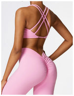Push Up Gym Top Women Pleated Design Sports Bra Women Sexy Yoga Bra Running Yoga Clothes Women Fitness Workout Brassiere Women