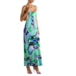 Vestidos Para Mujer Bohemian Vacation Dress Casual Sleeveless Strap High Waisted Party Dress Side Split Slim Women Robe Dresses