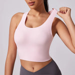 DIAS FIT JOY Wide shoulder strap cross sports vest comfortable shockproof yoga bra fixed chest pad beautiful back fitness Gym