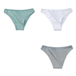 3Pcs/Set Women's Cotton Briefs Underwear Female Underpants Low Rise Underwear Sexy Lingerie Soft High Cut Panties