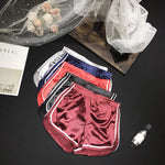 New 2023 Women Shorts Summer Silk Slim Beach Casual White Egde Shorts Hot