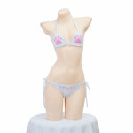 Japanese Anime Kawaii Cat Paw Micro Bikini Set Women Girl Bandage Backless Mini Swimsuit Underwear Lingerie Bathing Suit