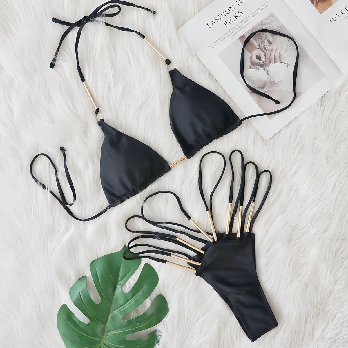 Sexy Hollow Out High Leg Cut Bikini Female Swimsuit Women Swimwear Two-pieces Bikini Set Brazilian Bather Bathing Suit Swim Lady