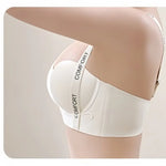 Women Push-Up Bra Seamless Underwear Letter Straps Cute Heart Print Non-wired No Rims 3/4 Cup