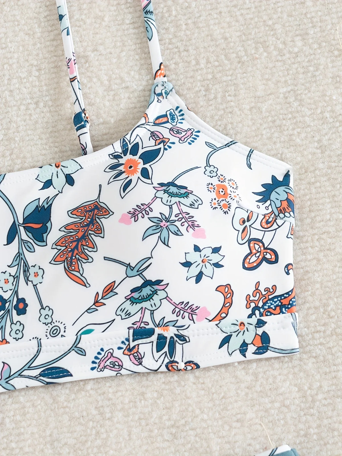 ZTVitality Sexy Floral Print Female Swimsuit Women Bikini 2025 Swimwear High Waist Bikinis Two Pieces Summer Beachwear Biquini