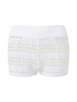 Summer Women's Knit Mini Shorts Elastic Waist Skinny Striped Print Micro Shorts Casual Daily Club Short Pants Beach Cover-ups