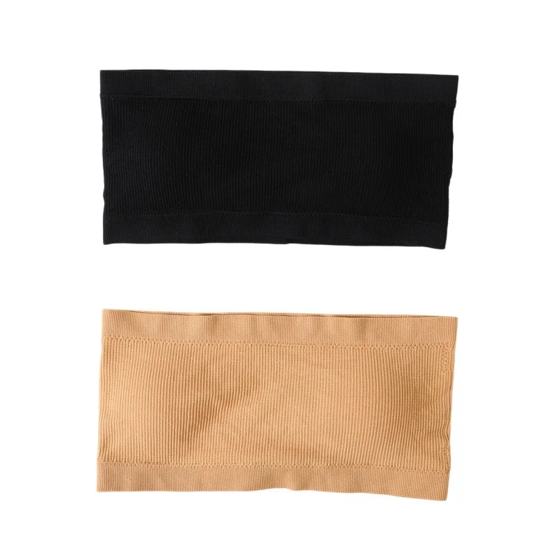 2Pcs/Set Strapless Bras For Women Tube Bra Female Sexy Crop Top Seamless Underwear Non-wire Bandeau Bra M-XL Women Intimates