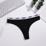 5Pcs/Set Women Thongs Cotton Panties Plus Zise Underwear Sexy G-String Low Waist Briefs Underpants Comfortable Lingerie S-XL
