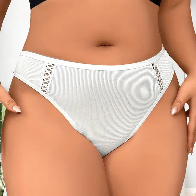 1pcs Plus Size 1XL-4XL Sexy Bow Women's Panties Low Waist Breathable Comfortable Lady Briefs Elegant Fashion Female Underwear