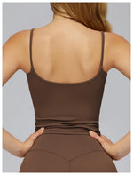 Running Underwear Sports Bra Women High Support Open Back Yoga Breathable Slim Fit Fitness Pilates Tank Top With Removable Pads