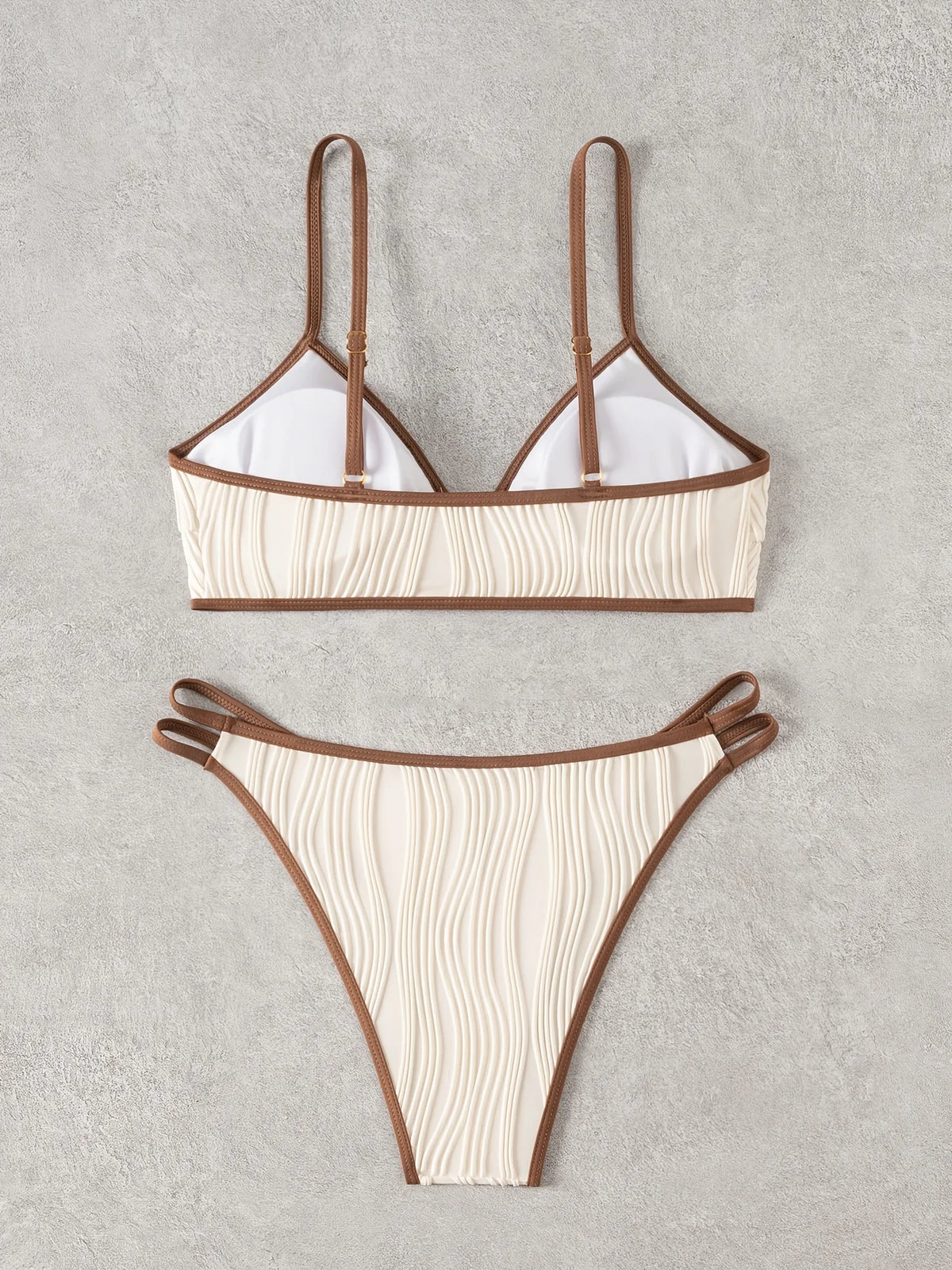 ZTVitality Mid Waist Bikini Women Swimsuit Two-Piece Bathing Suit 2026 New Padded Bra Push Up Swimwear Summer Beachwear Biquini