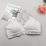 Lace Bra Top Sexy Lingerie Backless Bras for Women Comfort Bra Top Seamless Underwear Crop Top